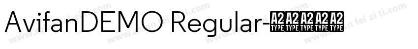 AvifanDEMO Regular字体转换